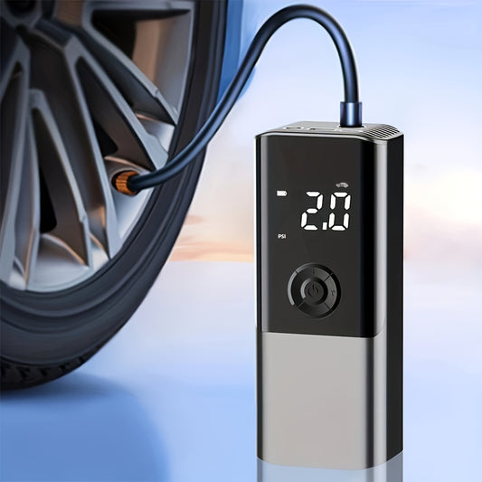 Portable Electric Car Tire Inflator Pump, USB Charging with Digital Display